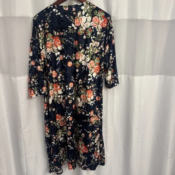 Lularoe Shirley Cardigan Duster Large NWT Floral Print LR224 - Picture 6 of 6
